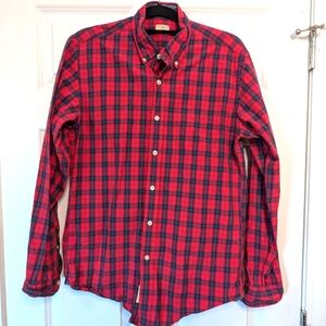 J. Crew Red and Blue plaid Button Down shirt #171